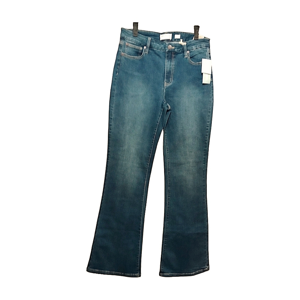 Coldwater Creek the Creek NWT Harbor Wash Midrise  Bootcut Denim Jeans Size 12